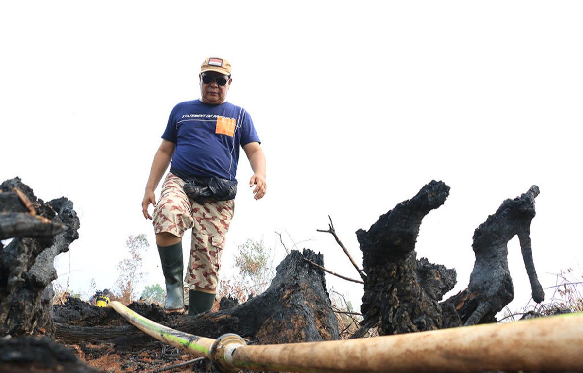 Gubernur Kalimantan Selatan, Sahbirin Noor atau Paman Birin Karhutla