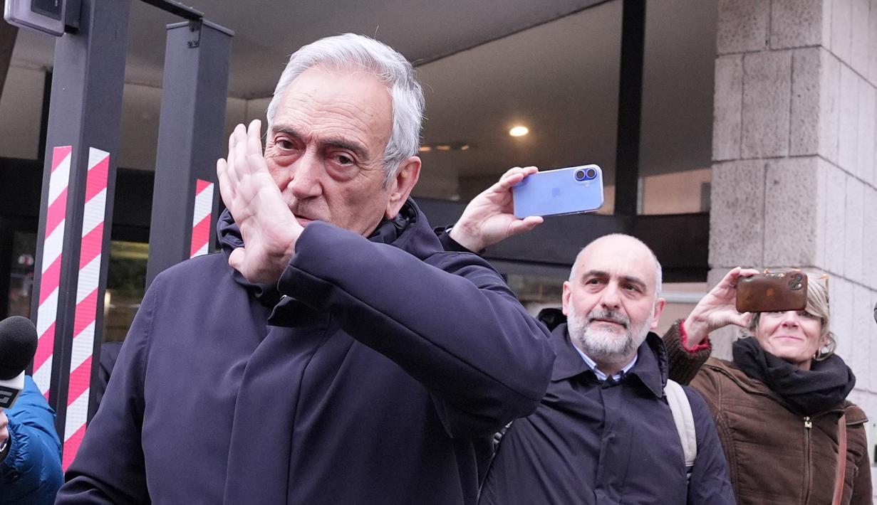 Ketua PSSI-nya Italia itu mengundurkan diri setelah tim nasional gagal lolos ke Piala Dunia untuk ketiga kalinya berturut-turut. (Alfredo Falcone/LaPresse via AP)