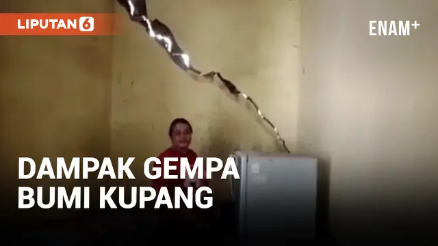 Puluhan Rumah Retak Akibat Gempa Bumi Kupang