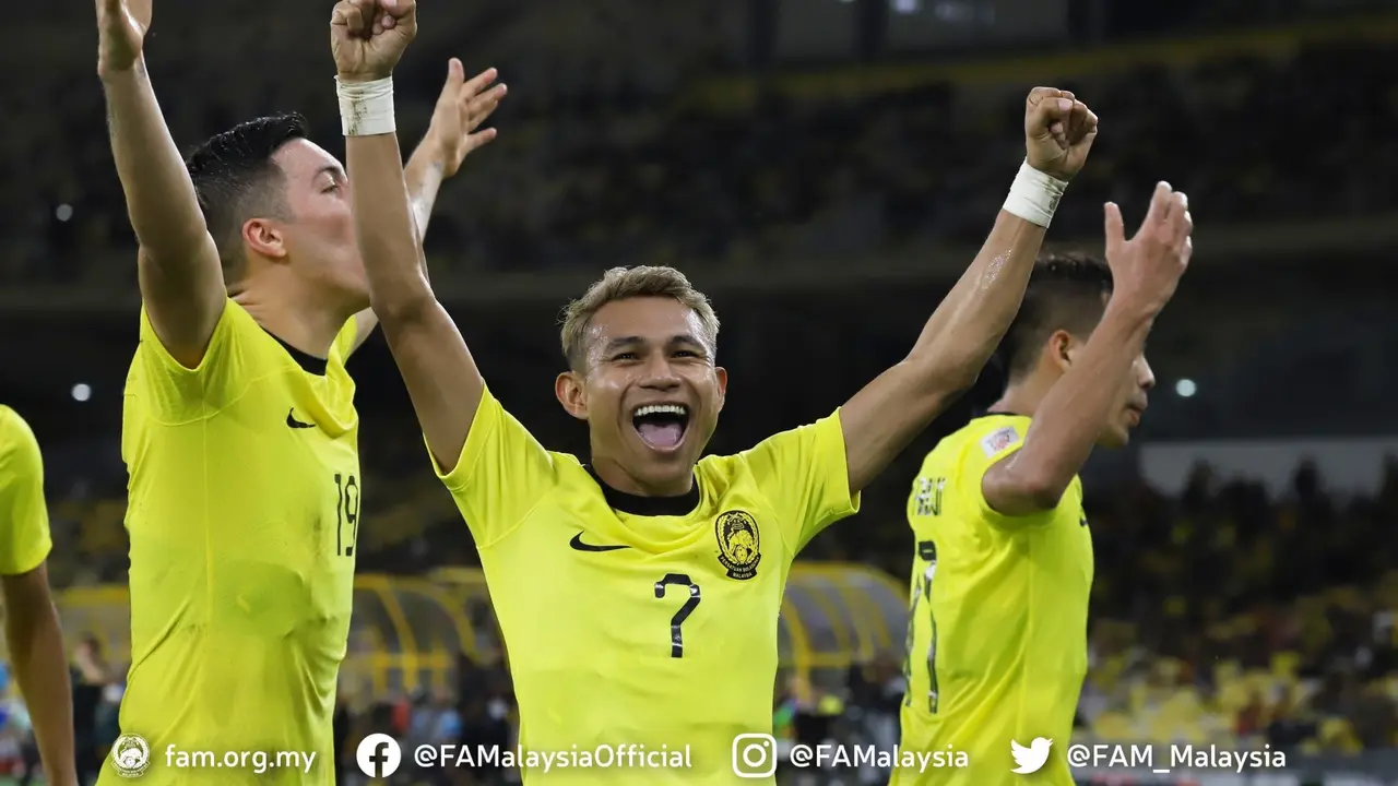 Timnas Malaysia di Piala AFF 2022.