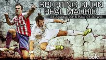 Sporting Gijon vs Real Madrid (Bola.com/Samsul Hadi)