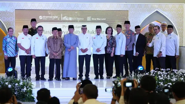 Sinar Mas Land melalui Yayasan Muslim Sinar Mas Land meresmikan Masjid Raya Baitul Mukhtar di BSD City. (Dok Sinar Mas)