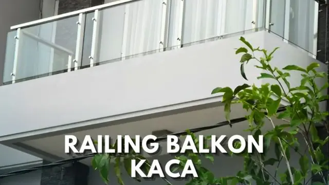 Pagar Balkon Tampilan Terbuka dengan Kaca Stainless (Foto:  Bengkel Sinar Berkah | Fabrikasi & Konstruksi on Pinterest)