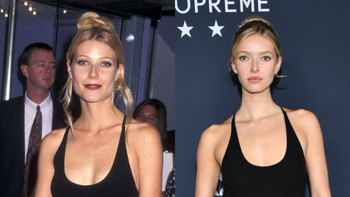 Apple Martin Duplikasi Gaya Ikonis Gwyneth Paltrow, Kenakan Gaun Calvin Klein Sang Mama Era 90-an di Premiere Marty Supreme