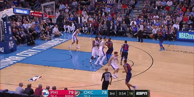 VIDEO : GAME RECAP NBA 2017-2018, Thunder 122 vs 76ers 112