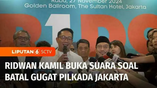 VIDEO: Pasangan Rido Terima Hasil Pilkada Jakarta yang Ditetapkan KPUD