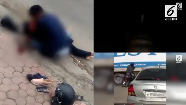 Video HIT hari ini datang dari pria menangis histeris karena kekasihnya tewas, motor yang terseret truk, dan anak-anak mengejar wanita berbaju putih