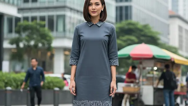 Shift Dress Batik: Clean dan Modern