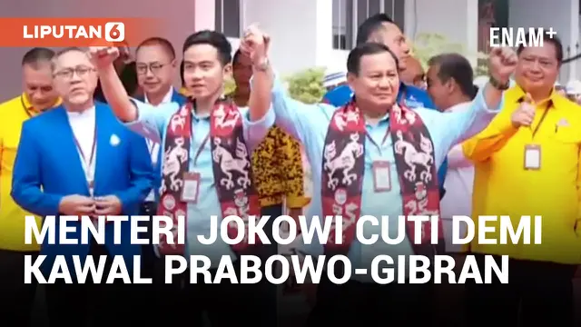 Dampingi Prabowo-Gibran Daftar ke KPU, Sejumlah Menteri Jokowi Ambil Cuti
