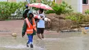 Pihak kepolisian di Dubai juga telah mengeluarkan peringatan kepada para pengemudi untuk meningkatkan kehati-hatian dalam berkendara. (Giuseppe CACACE/AFP)