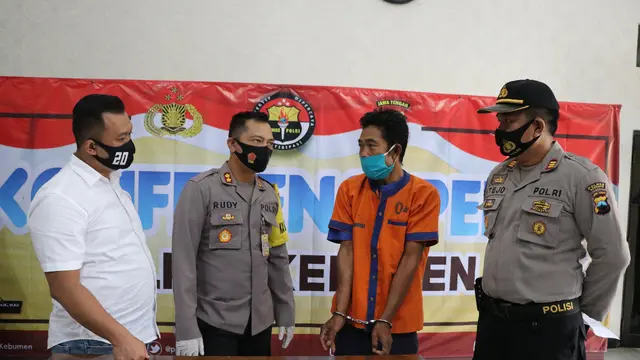 Polisi Kebumen menangkap MA, terduga penipu yang memperdayai janda asal Cilacap, DA. (Foto: Liputan6.com/Polres Kebumen)