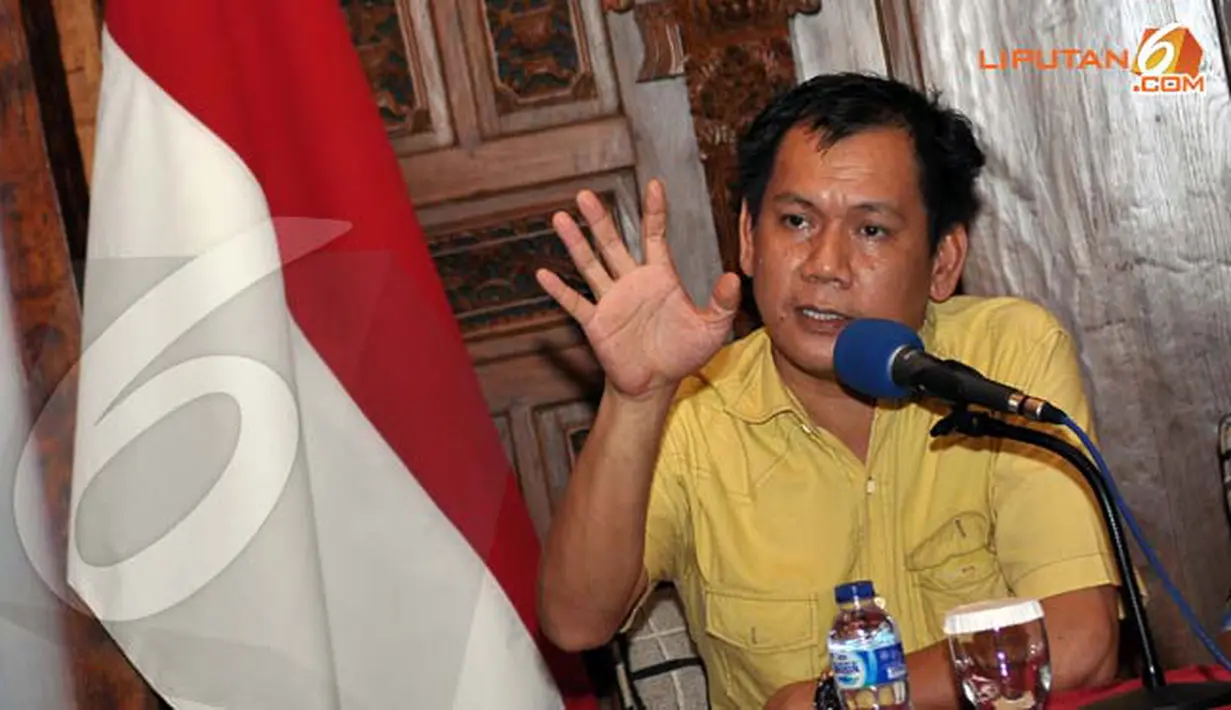 Indra J Piliang menilai kekuasaan yang ada sekarang sudah cenderung memanipulasi peran pemuda (Liputan6.com/Helmi Fithriansyah)