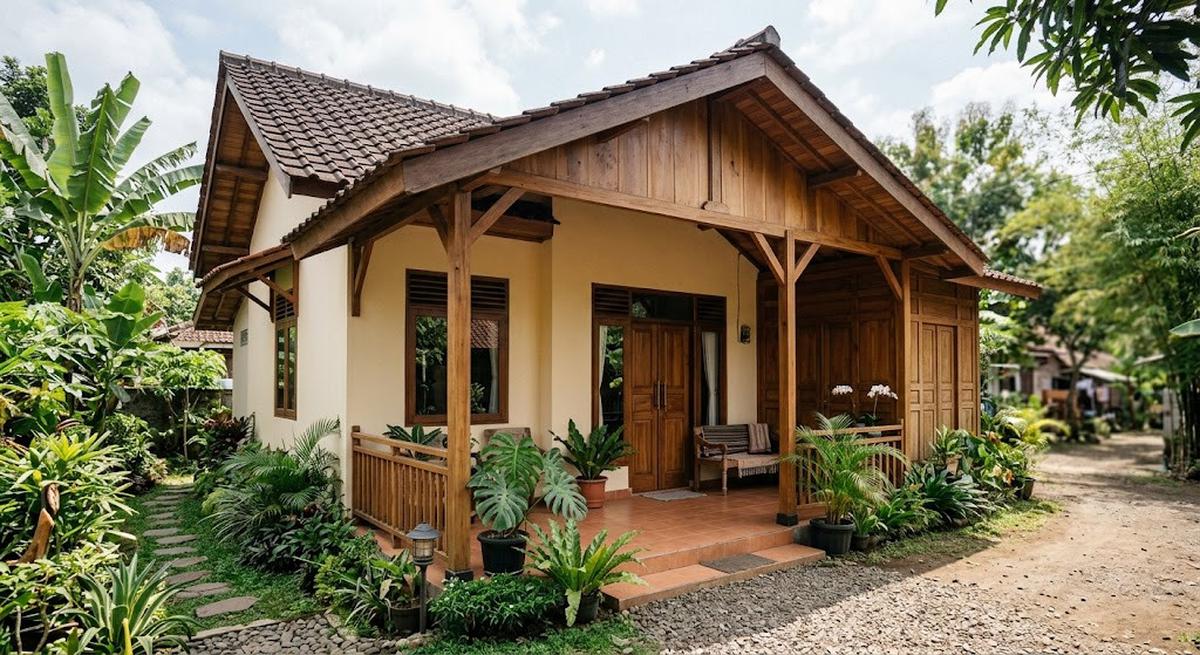 9 Warna Cat untuk Rumah yang Banyak Menggunakan Material Kayu, Fasad Lebih Menawan