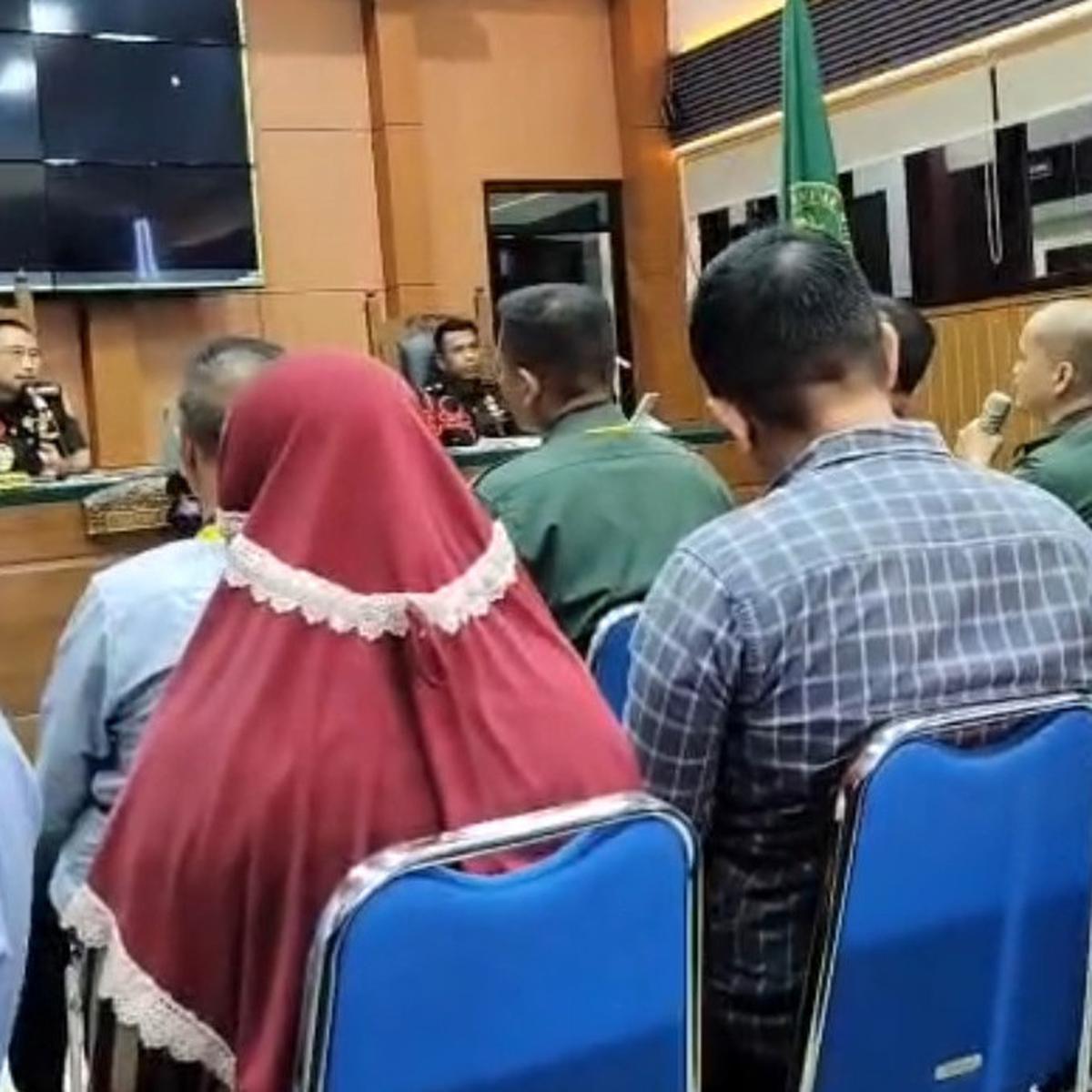 sidang prajurit tni tembak anggota polisi buntut penggerebekan sabung ayam