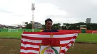 Mantan bek sayap Persebaya Surabaya, Kurniawan Karman, menjalani seleksi dengan mengikuti latihan bersama PSM Makassar, Senin (12/3/2018). (Bola.com/Abdi Satria)