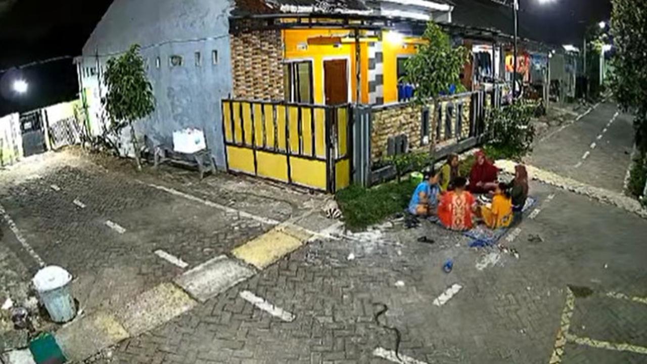 Baru Mau Gosip, Ular Datang Duluan, Ibu-Ibu Lari Ngibrit