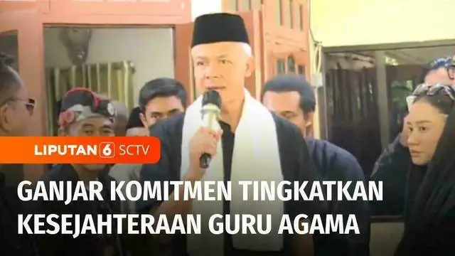 Calon Presiden Ganjar Pranowo berjanji meningkatkan kesejahteraan guru agama jika terpilih sebagai Presiden di Pilpres 2024. Hal ini disampaikan Calon Presiden nomor urut 3 tersebut saat mengunjungi sebuah pondok pesantren di Bekasi, Jawa Barat.