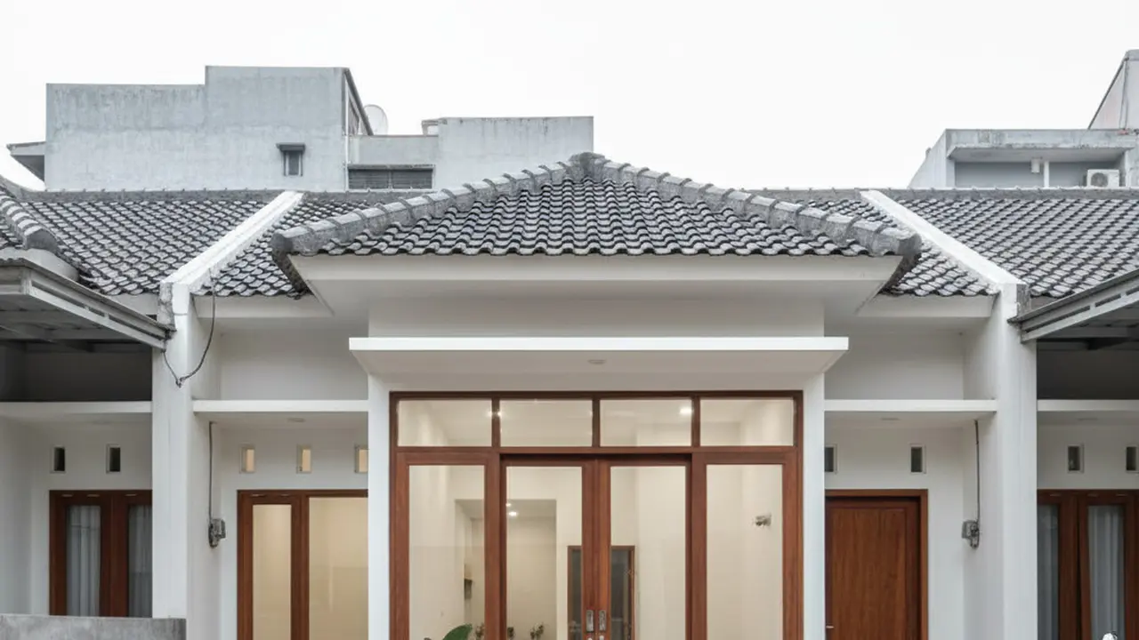 Desain Rumah Tropis dengan Pekarangan Sempit Budget Minim