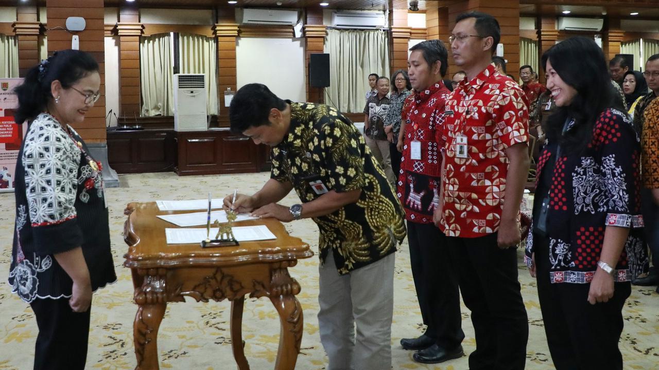 Lantik 126 Pejabat Eselon III & IV, Wali Kota Agustina Tegaskan Tak Ada Sogok Menyogok Di Pemkot Semarang
