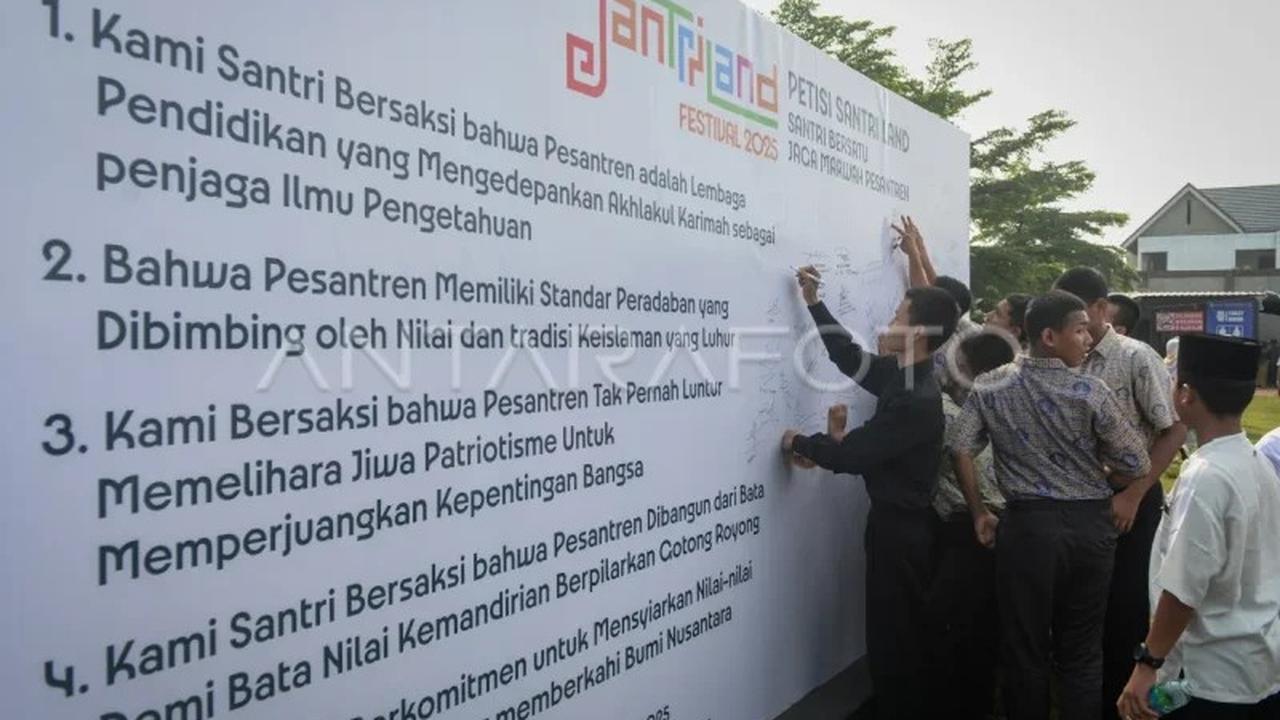 Fakta Unik Santri Land Festival 2025 Digelar di 2024: Ribuan Santri Sepakati Petisi Bangun Negeri