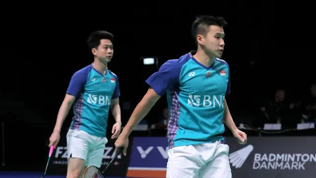 Kevin Sanjaya Sukamuljo/Marcus Fernaldi Gideon - Denmark Open 2022 - Bulu Tangkis-1