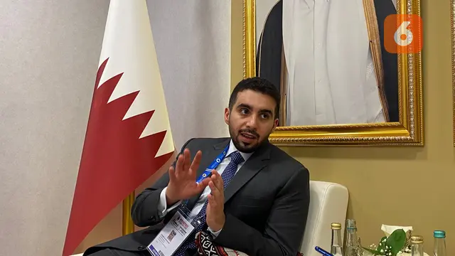 Senior Manager – International Markets Barzan Holdings, Rashid Al-Mohanadi, pada Rabu (11/6/2025) di Jakarta, mengatakan, kepemimpinan Prabowo Subianto membuka harapan untuk memperdalam kerja sama dengan Qatar (Dok. Liputan6.com/Teddy Tri Setio Berty).