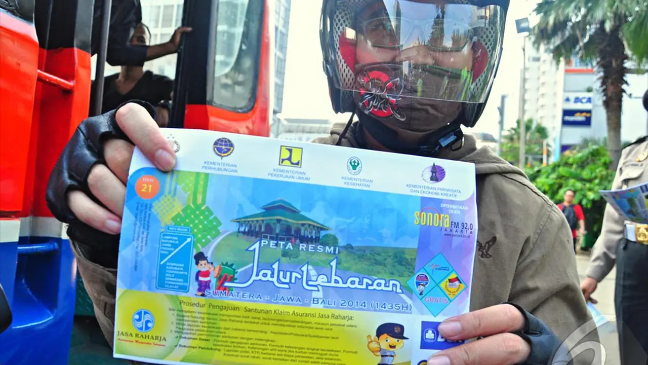 Jelang Lebaran, Polisi Bagikan Peta Mudik Gratis