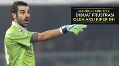 Stefano Sorrentino tampil apik di bawah mistar gawang Chievo saat dikalahkan Inter Milan 1-3