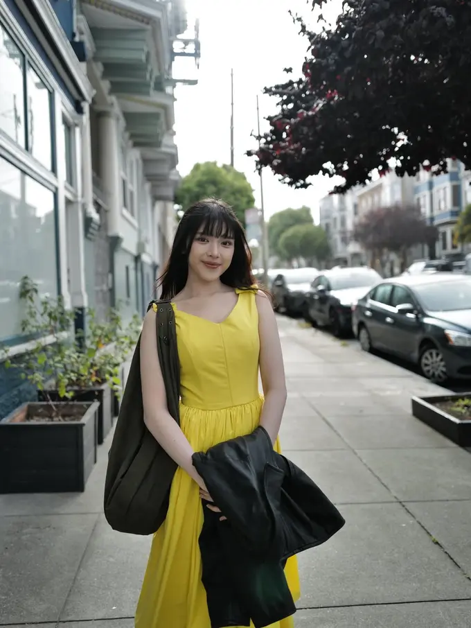 Potret Cantik Tiara Andini Keliling San Fransisco dengan Hime Cut, Hadirkan Vibes Japanese Girl di Amerika Serikat