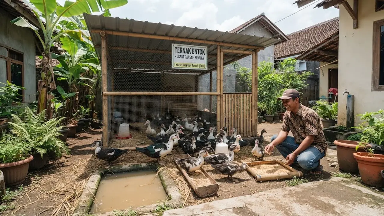 Cara Ternak Entok untuk Pemula agar Cepat Panen dan Menguntungkan