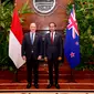 Presiden Joko Widodo (Jokowi) melangsungkan pertemuan bilateral dengan Perdana Menteri Selandia Baru, Christopher Luxon, di Hotel Park Hyatt, Melbourne, Australia pada Selasa (5/3/2024). (Foto: Biro Pers, Media, dan Informasi Sekretariat Presiden)