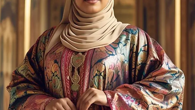 Model Dress Brokat Empire Waist untuk Orang Plus Size(via Meta AI)