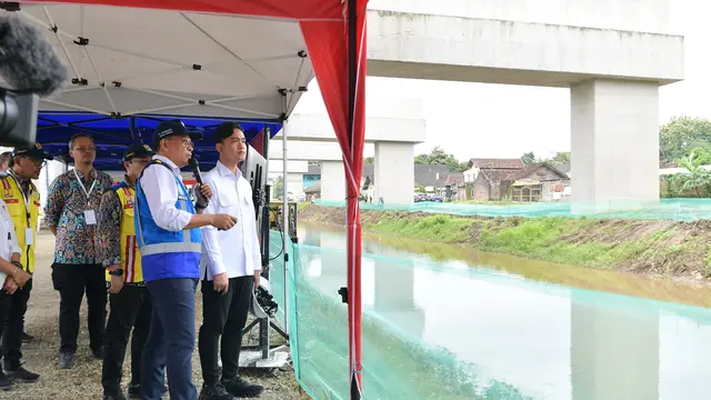 Gibran Tinjau Proyek Pembangunan Tol Yogyakarta-Bawen