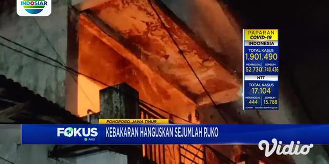 VIDEO: 3 Rumah di Ponorogo Hangus Terbakar, Tidak Ada Korban Jiwa