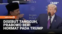 Dalam sesi penyambutan para kepala negara di forum Board of Peace, Trump menyebut Prabowo sebagai sosok pemimpin yang kuat dan sangat ia sukai. Bahkan, dengan nada berseloroh, Trump mengatakan dirinya tidak ingin melawan Prabowo.