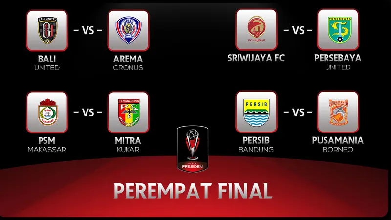 Perempat final Piala Presiden 2015 (Liputan6.com/Yoshiro)