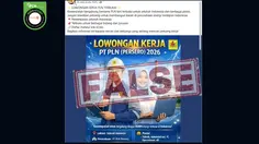 Cek Fakta: Tidak Benar Pendaftaran Lowongan Kerja PLN Lewat WhatsApp