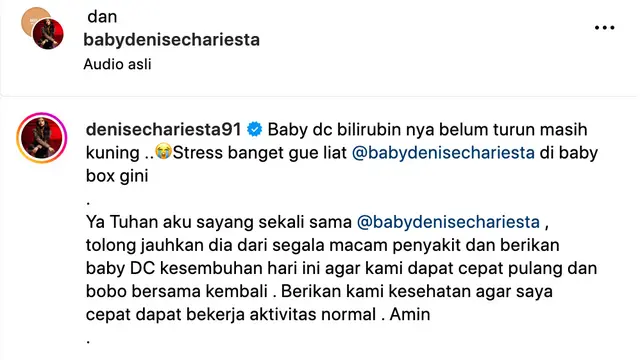 Selebgram Denise Chariesta
