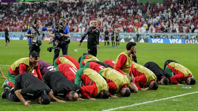 Foto: Momen Epik Pada Laga Maroko Vs Spanyol di Babak 16 Besar Piala Dunia 2022