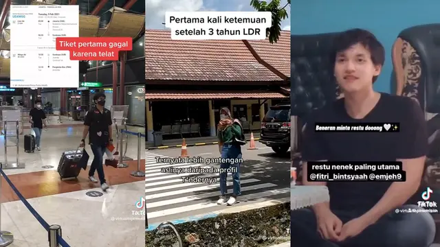 Viral Pasangan Bertemu di Aplikasi Kencan, LDR 3 Tahun dan Menikah (Sumber: TikTok @virtualtapimenikah)