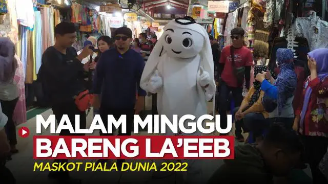 Berita video Maskot Piala Dunia 2022, La'eeb, menyapa warga di sejumlah daerah di Indonesia pada hari ini, Sabtu (12/11/2022).