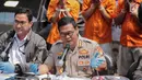 Kabid Humas Polda Metro Jaya Kombes Pol Argo Yuwono memberikan keterangan dalam rilis pengungkapan sindikat kejahatan properti di kawasan Tebet Timur Raya, Jakarta, Senin (5/8/2019). (Liputan6.com/Faizal Fanani)