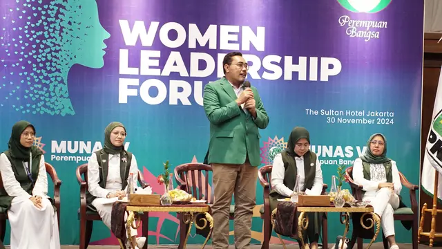Ketua Fraksi Partai Kebangkitan Bangsa DPR RI, Jazilul Fawaid, dalam acara Women Leadership Forum (WLF) di Hotel Sultan Jakarta, Jumat (29/11) (Istimewa)