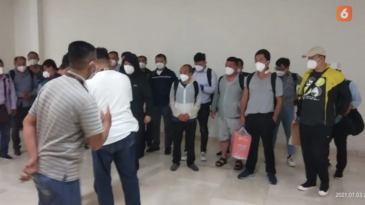 TKA asal Tiongkok tiba di Sulsel (Liputan6.com/istimewa)