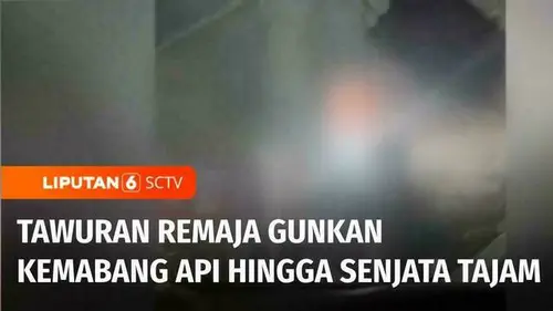 VIDEO: Warga Resah! Tawuran Remaja Gunakan Kembang Api dan Senjata Tajam di Tanjung Priok