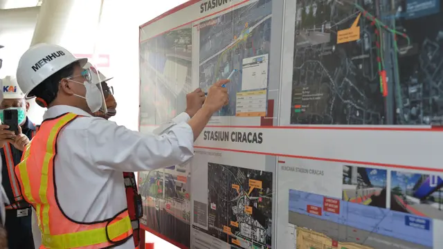 Menhub Budi Karya Uji Coba Sistem Persinyalan LRT Jabodebek