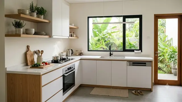 Desain Dapur Minimalis Hemat Energi/AI Generated