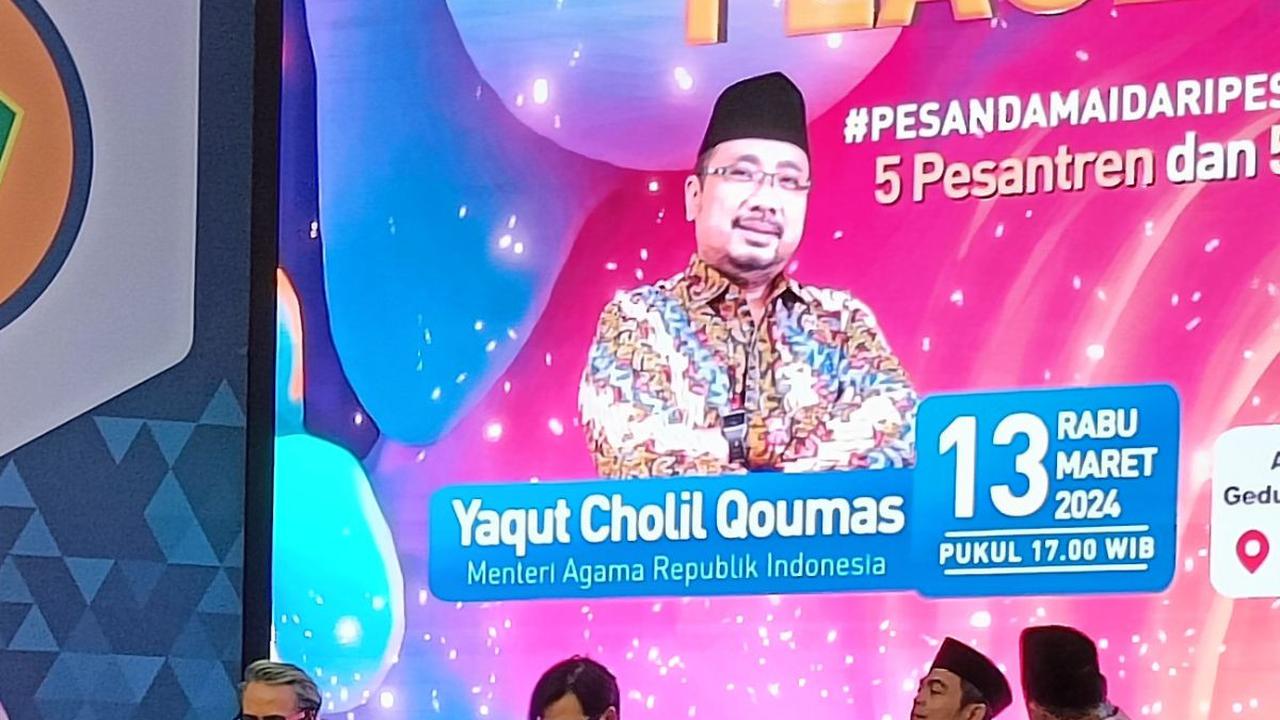 Kemenag Luncurkan Program PeaceSantren, Gaungkan Pesan Perdamaian Usai Pemilu 2024