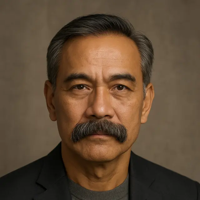 Model Kumis untuk Pria Usia 50 Tahun/Ilustrasi gambar oleh AI