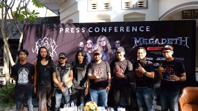 Jumpa pers konser Megadeth